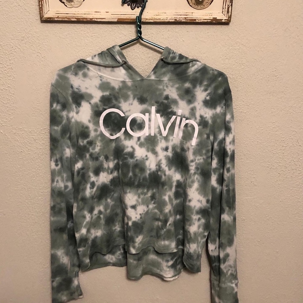 Calvin Klein Tie-dye logo hoodie